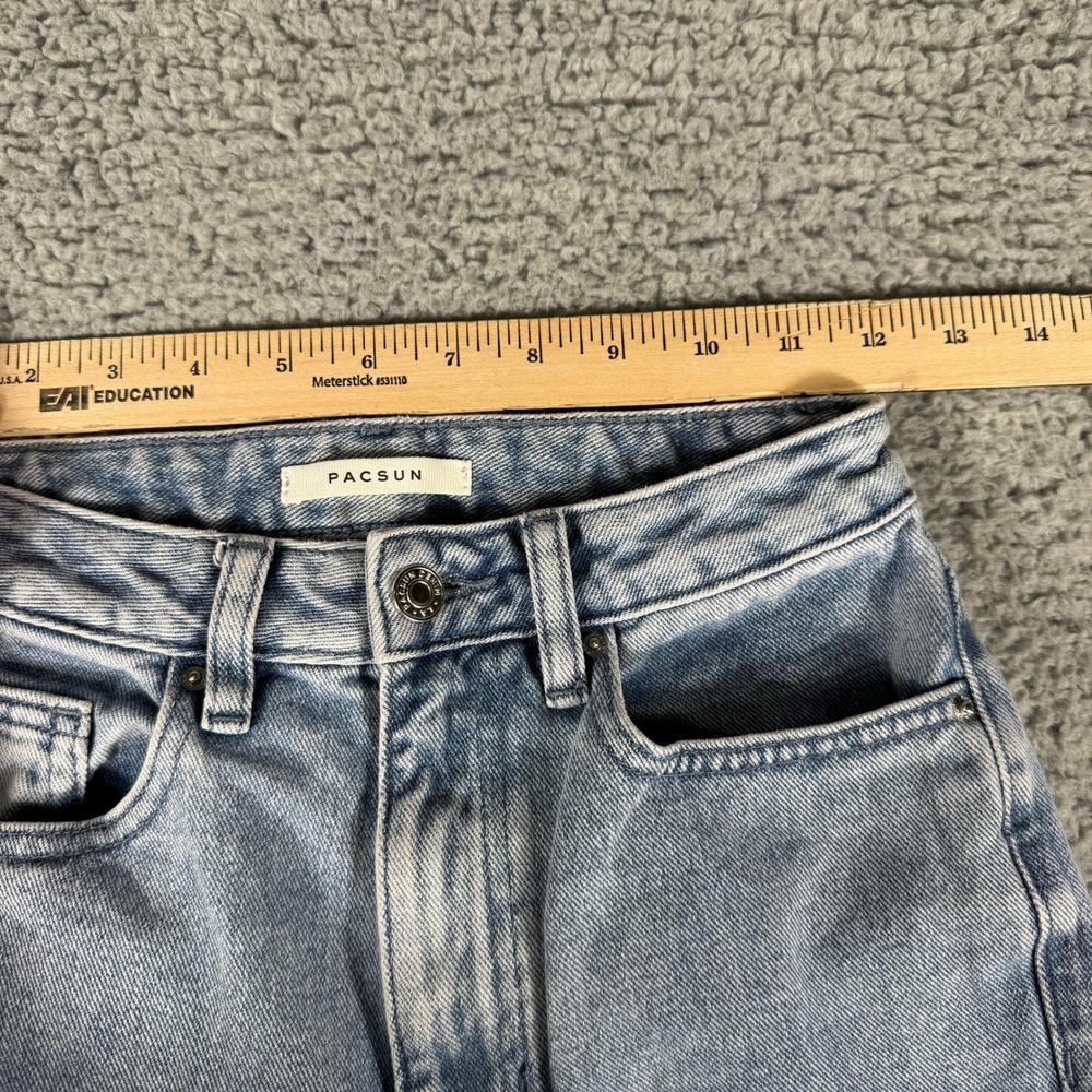 Pacsun 90s Boyfriend Jeans Size 24 Butterfly Light Wash High Rise - Picture 4 of 11